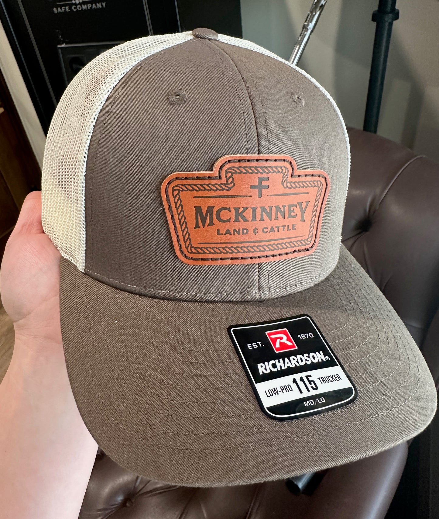 Low Profile Leather Trucker